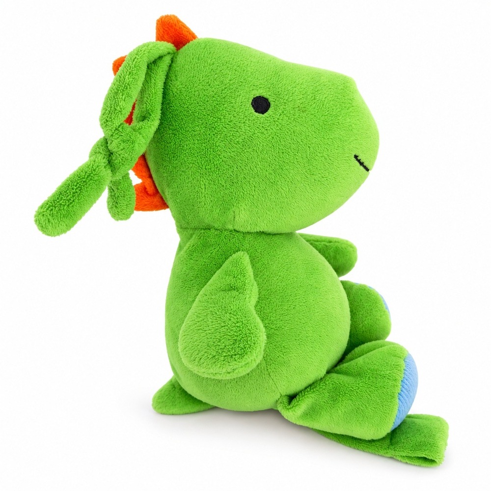 Child of Mine Dinosaur Plush Green Orange Blue Stuffed Animal Toy NOT WORKING